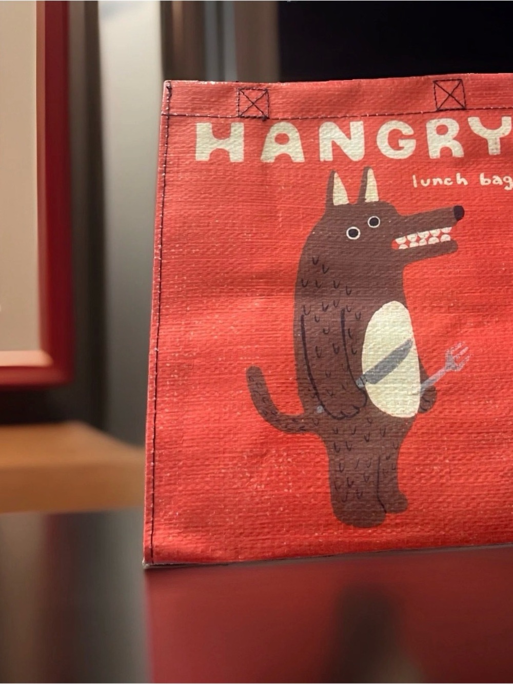 Blue Q Red Fox "Hangry" Lunch Bag